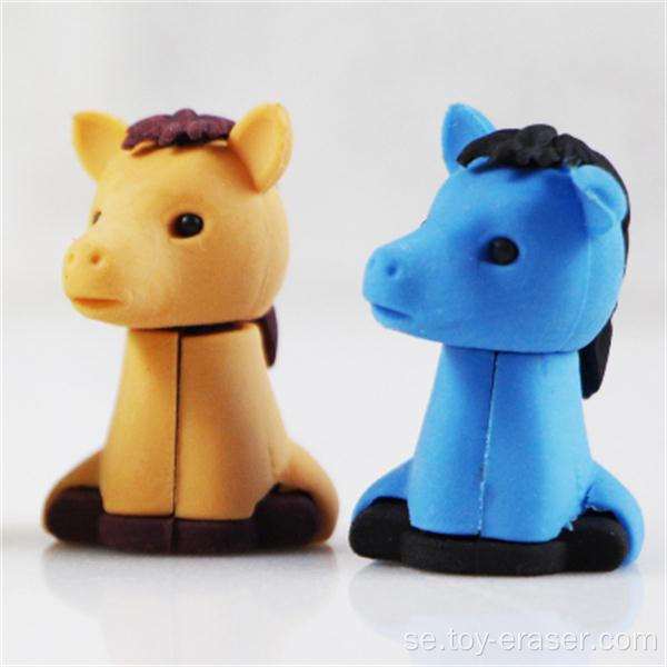 Anpassad School Supply Horse Rubber Eraser