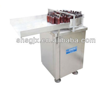 Glass round bottle,round plastic bottle feeder.Automatic bottle feeder.