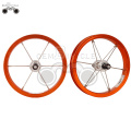 Orange 6061 alloy rim 12H 12inch wheel set