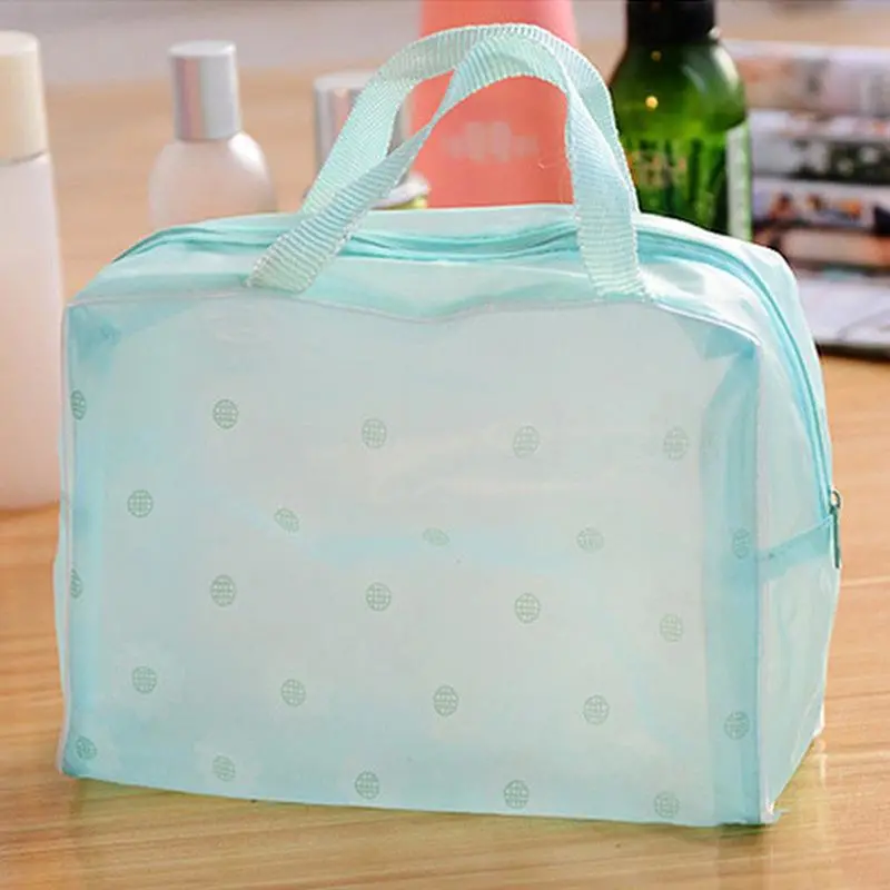 Floral Print Travel Waterproof Cosmetic Bag Bath Receiving Bag