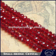 China Manufacturer 6mm Siam Color Crystal Facetted Beads