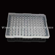 Piring sekali pakai 0.2ml 96-well pcr plate untuk abi