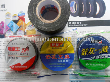 black color fiber insulating tape