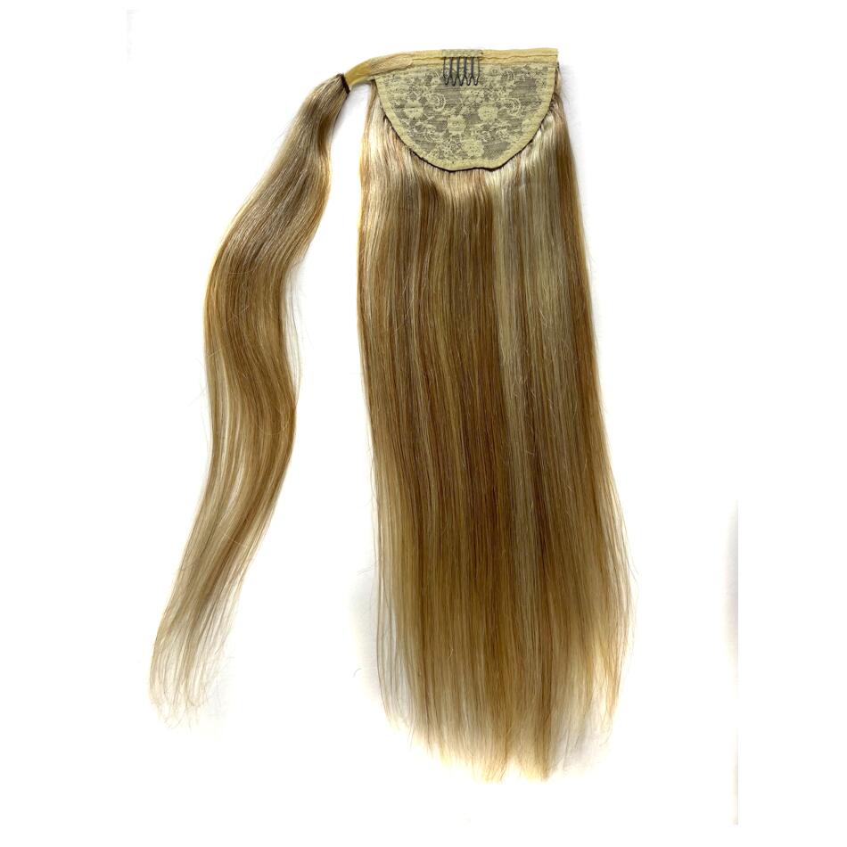 Wholesale Long Wavy Ponytail Human Hair Straight and kinky curly Drawstring Ponytails Clip in Hair Ponytail for Black women