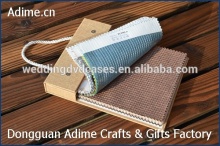 Fabric Linen Cloth Color Sample Book for texture Swatch