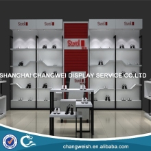 shoe display cabinet with shoe display shelf