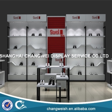 shoe display cabinet with shoe display shelf