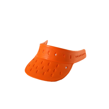 orange waterproof EVA foam sun visor hats