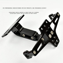 Adjustable Aluminum Alloy License Plate Frame for Modified Trams and Motorcycles