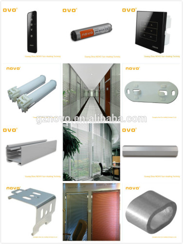 roman blind bracket for smart home motorized venetian blinds produce by NOVO factory in Guangzhou