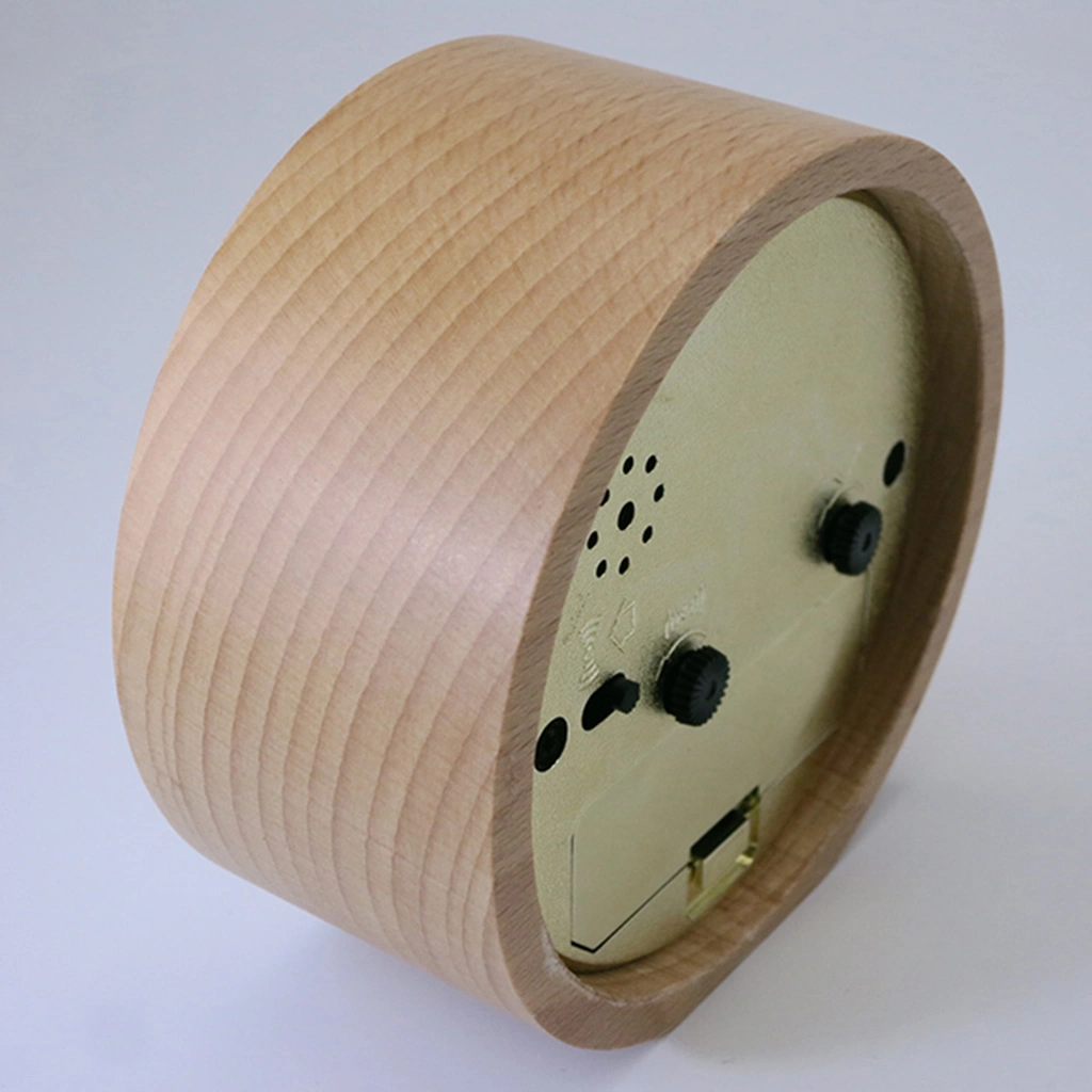 92mm Wooden Alarm Clock Hotel Table Clock