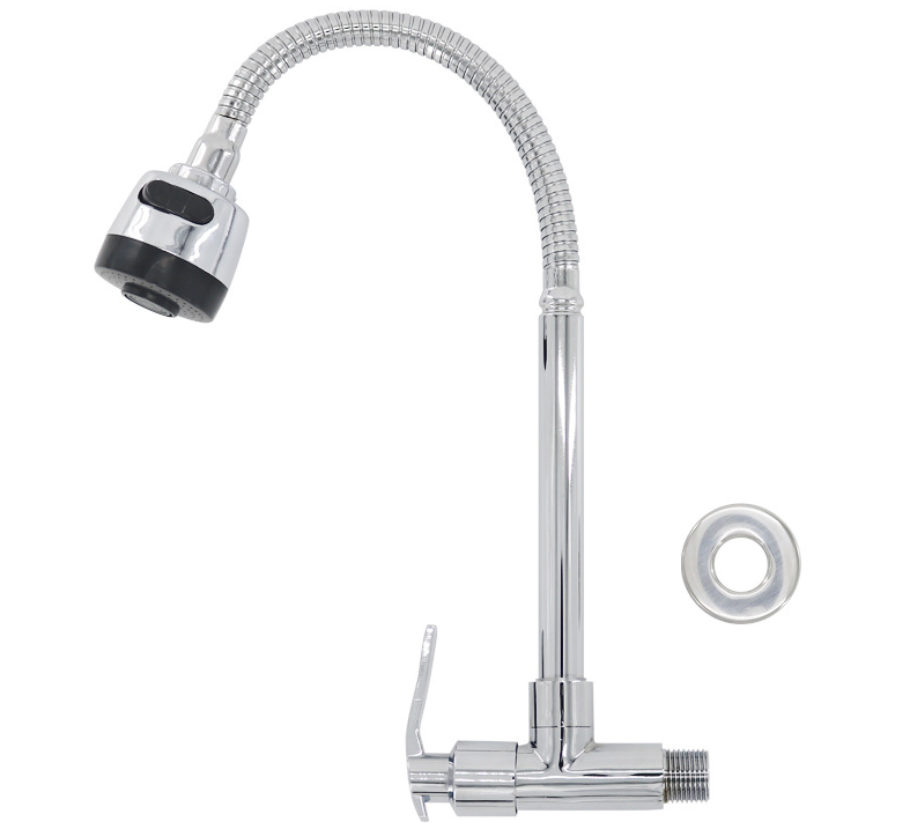 Single Lever Shower Wall Mounted Bathroom Mixer Taps water kitchen faucet