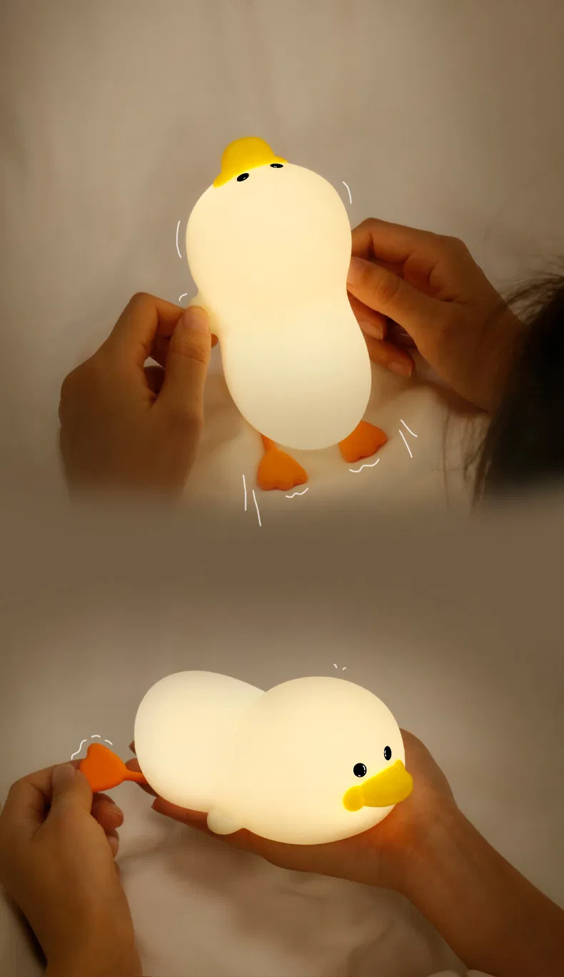 Charming Duck-Shaped Night Light for Children′s Sleep Space