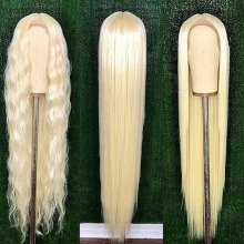 Human Hair 613 Blonde Colored Wig Raw Virgin  Lace Human Hair Wig Bob Wig Human Hair