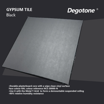 Vinyl gypsum ceiling tiles