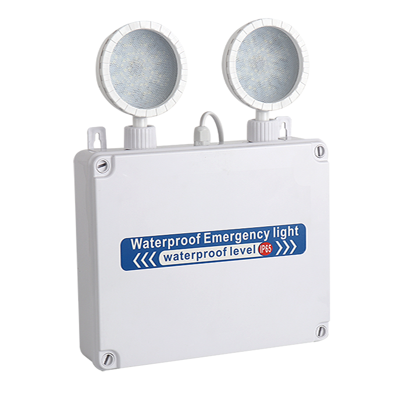 Emergencia LED IP65 impermeable con dos cabezas