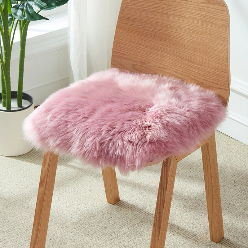 Squared Real Sheepskin Garden Sofa Seat Pad Outdoor/Indoor Chair Cushion