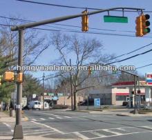 HY 6m high quality Galvanized with bracket traffice lighting pole