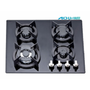 4 Burners Tempered Glass Kitchen Hob Top