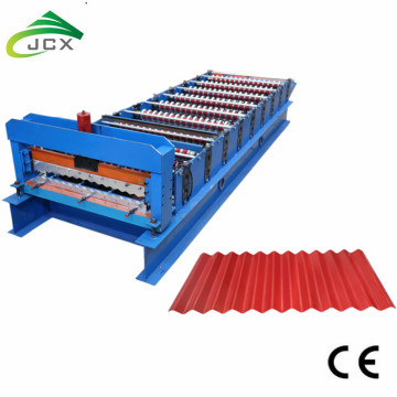 Aluminum corrguated sheet forming machine