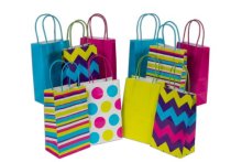 Recyclable colored paper bag