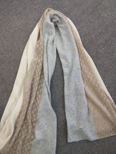 WOOL CASHMERE BLENDED SHAWL