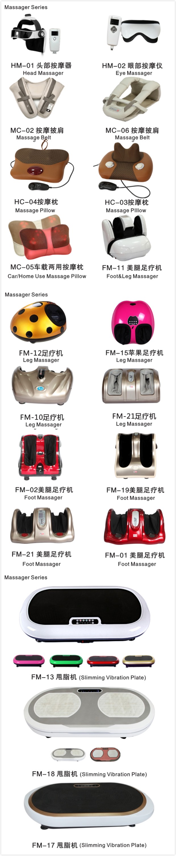 Hair salon massage bed with leg foot massage / shampoo massage bed