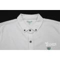 Men's Pique With Long Placket Short Sleeve Shirt