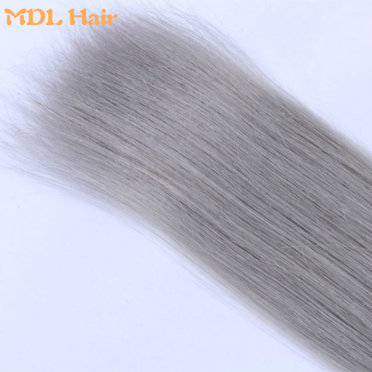 1B/ Grey Mink Straight Ombre Hair Double Drawn Shedding Free Remy Brazilian 100% Human Hair Bundles