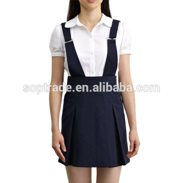 School uniform manufacturers high quality junior high school uniforms suspender skirt