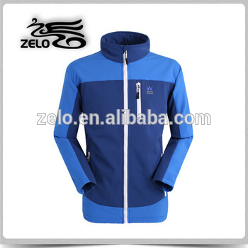 TPU lamination bonded fleece waterproof softshell jacket men