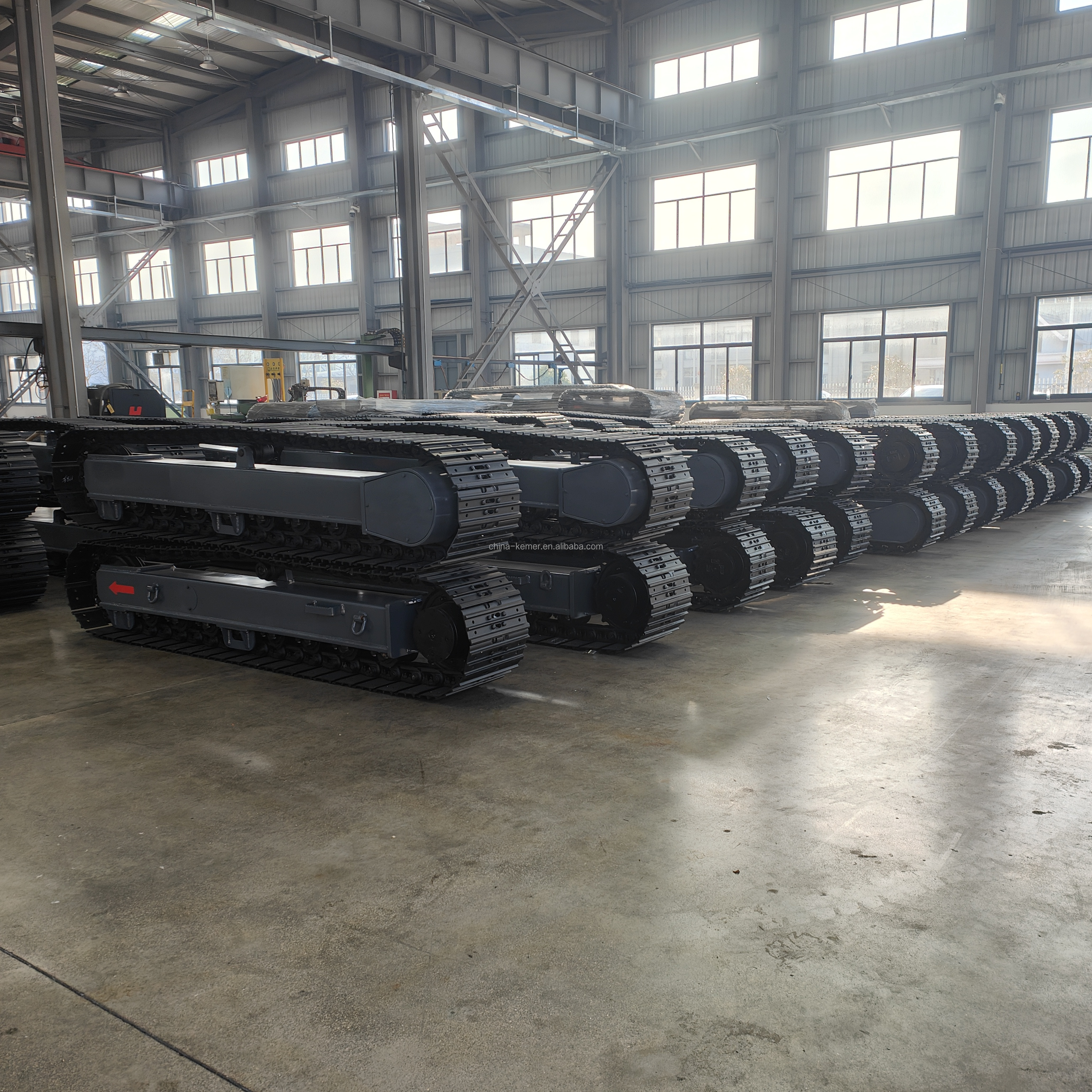 Rubber Steel Track Undercarriage Chassis 2ton 3ton 4ton 6ton 8ton 10T for Crawler chassis Excavator Hydraulic Drilling Excavator