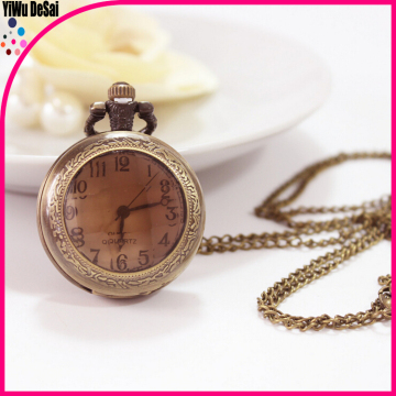 Retro wholesale pocket watch necklace watch