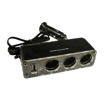 Car Cigar Socket Witt Tripe Socket and Single USB
