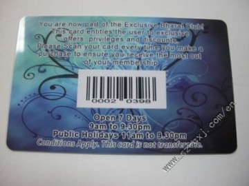 Barcode card,PVC Barcode card,Barcode member card