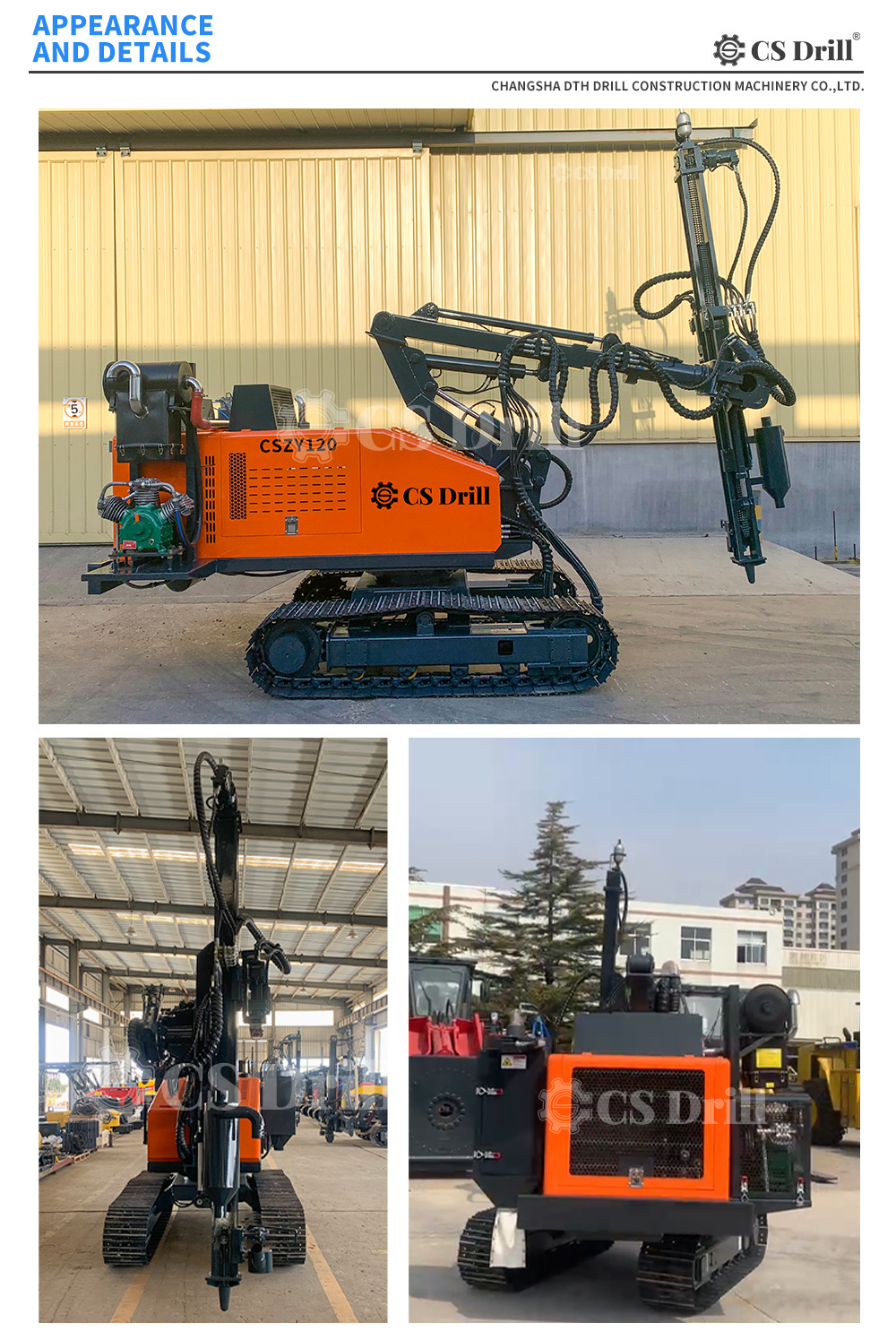 Horizontal Vertical Directional Drilling Rig For Rock Splitting And ...