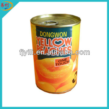 Wholesale canned yellow peach sliced in light syrup
