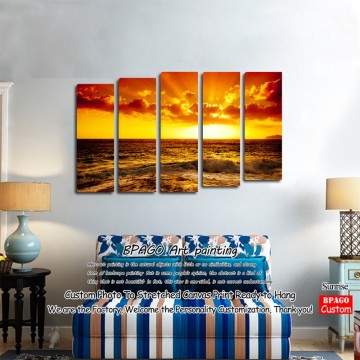 3d canvas seascapes oil paintings print on canvas