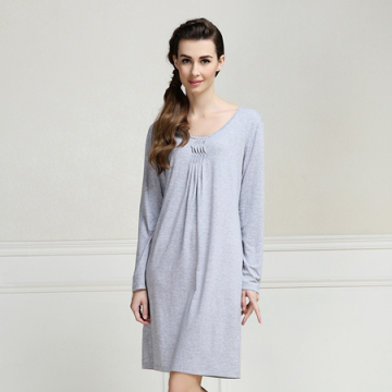 Qianxiu new arrival long sleeve nightdress for women in spring