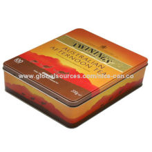 Square Tin Can, Ideal for Promotional Purposes