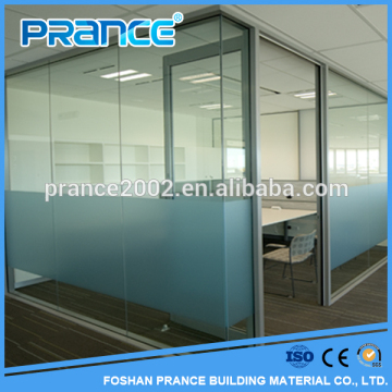 Clear office partition glass wall / frosted glass bathroom door / glass partition wall