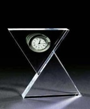 Moder Crystal Glass Table Clock (ZB-115)