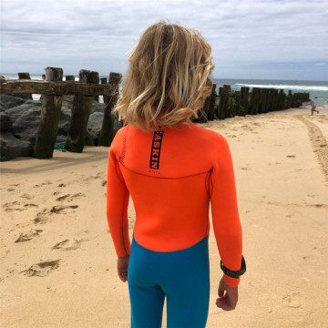 Seaskin 3/2 มม. แขนยาวเด็ก Neoprene Youth Full Body Surfing Wetsuit