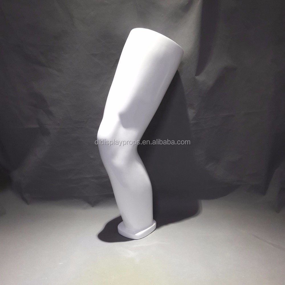 DL801 Sport knee form for sport mannequin, display knee form of white color silver color matt