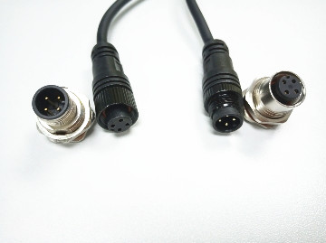 18awg 20awg 22awg 3 pin 4pin waterproof cable connector IP65 for outdoor led light