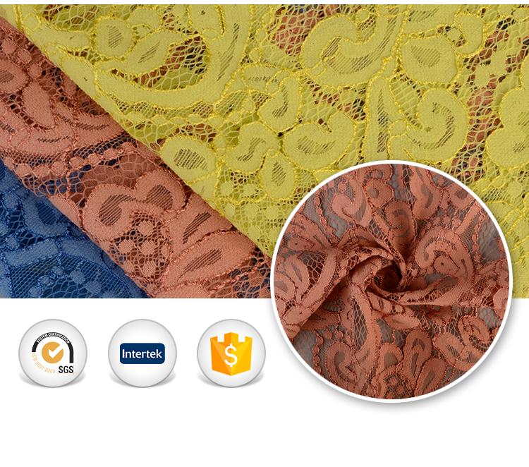 Good price tissus nylon cotton guipure textile dubai crochet lace fabric