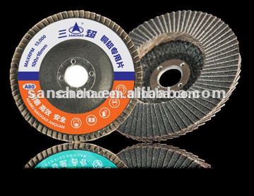 Sanchao Supply 100*16mm Abrasives Sand Cloth Flap Disc for Grinding