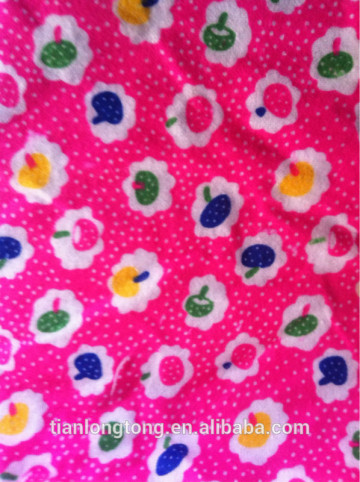 pigment printed cotton flannel fabric