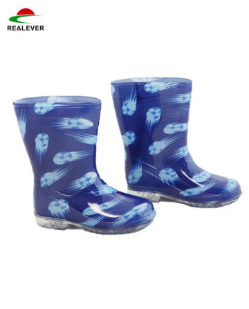 china make high fashion pvc jelly kids rain boot