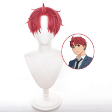 Dan Da Dan 30cm Short Orange Pink Jin Enjoji Cosplay Wigs for Men - Ainizi Wholesale
